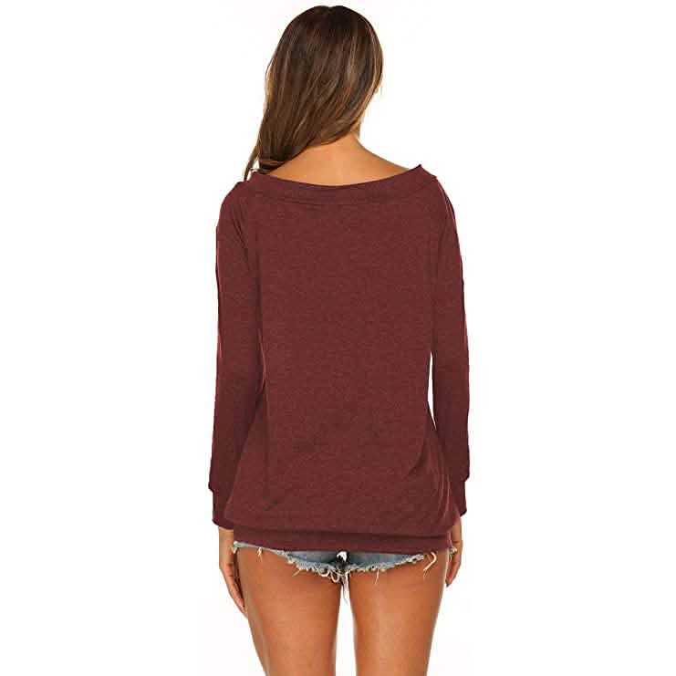 Women's Long Sleeve Off Shoulder Top