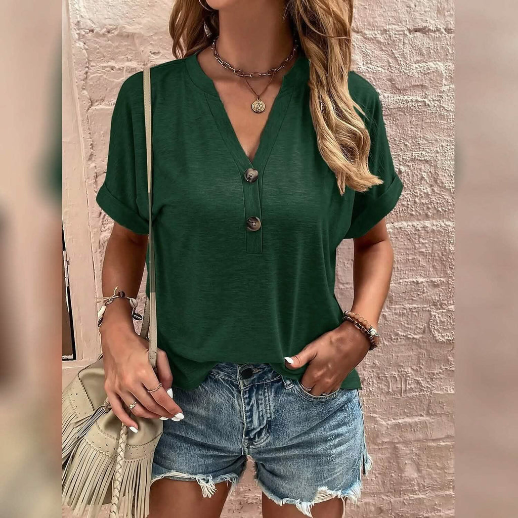 Women's T shirt V Neck