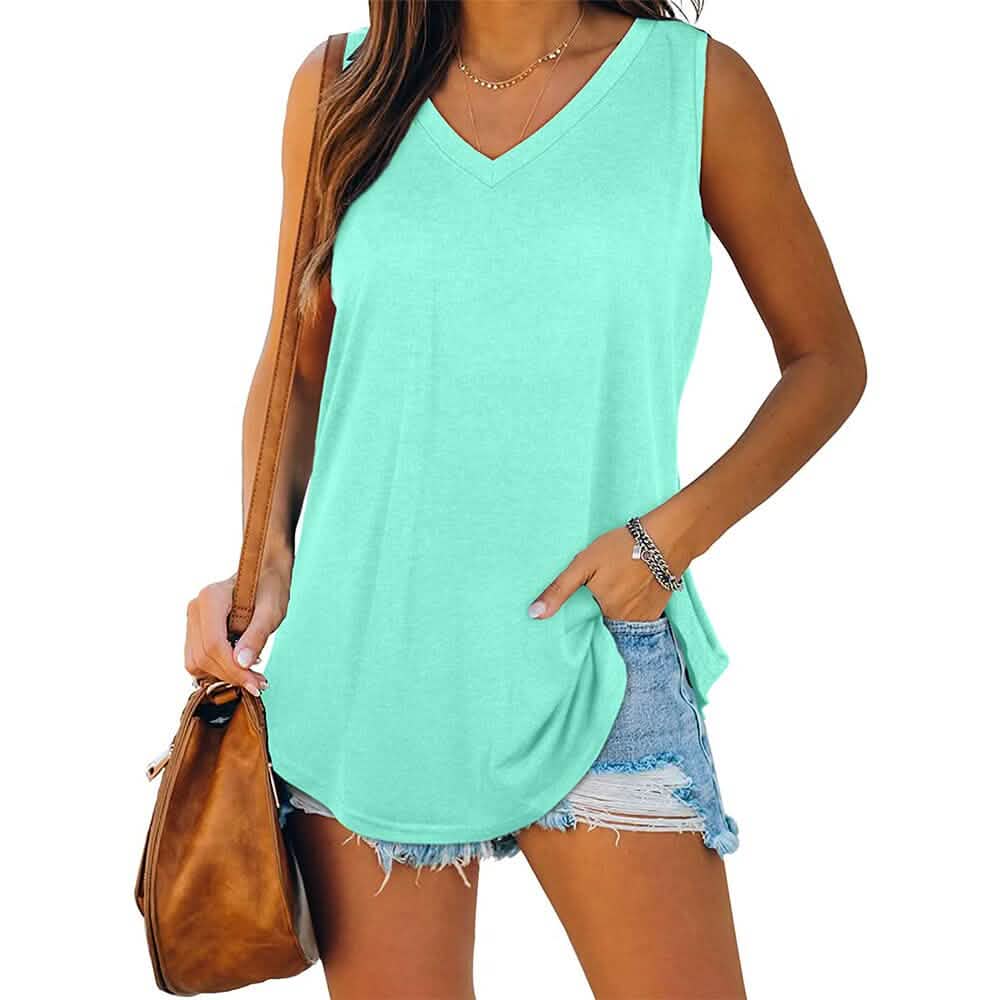 Women's V Neck Tank Top