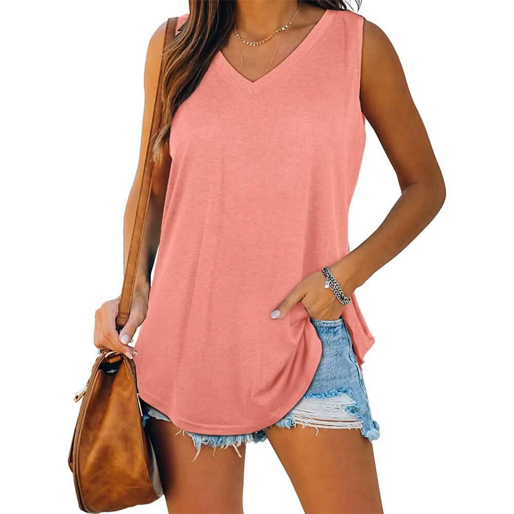 Women's V Neck Tank Top